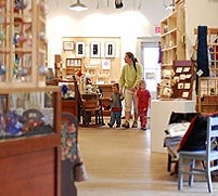 shoppers in Old Mill Craft Shop [photo]