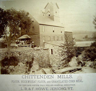 CHITTENDEN MILLS - photo c. 1886 [Click to Enlarge]