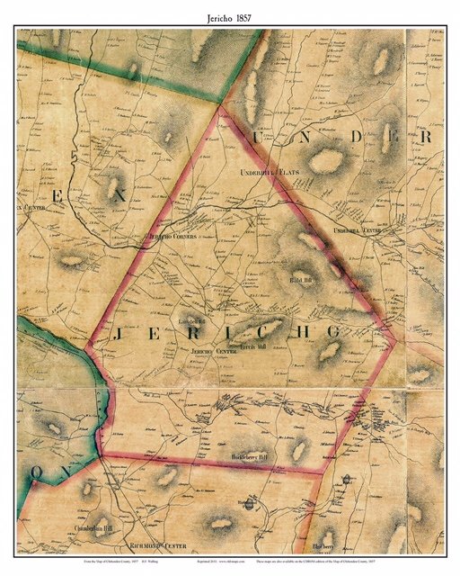 Jericho Map 1857