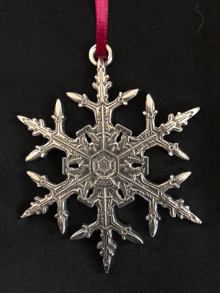 photo of the 2023 snowflake ornament